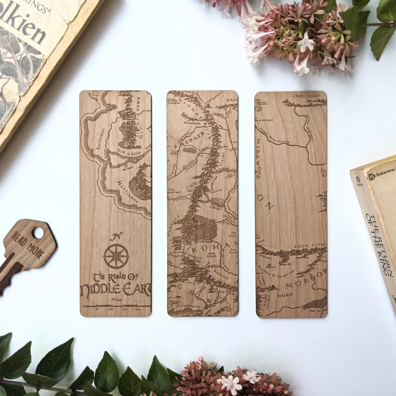 Lord of the Rings Tree of Gondor Set of 3 Glossy Laminated Bookmarks 